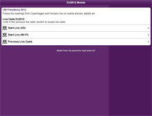 Tablet Screenshot of mobil.gigacontent.dk